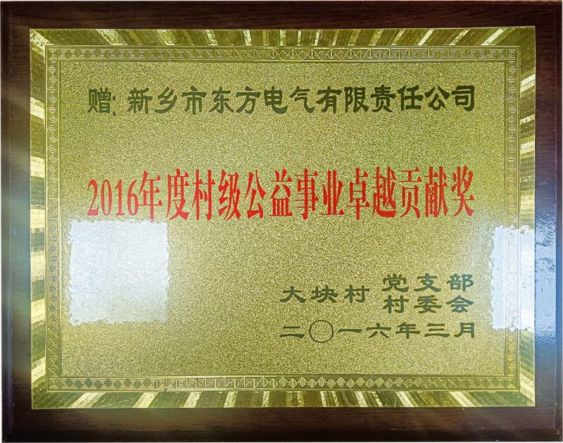 公益事业贡献奖